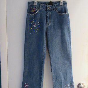 Girls Bejeweled Jeans Size 16